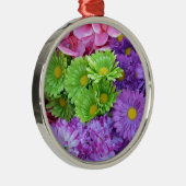 Kleurrijke bloemen metalen ornament (Rechts)