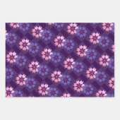 Kleurrijke Bloemen Moderne Grafische Print Inpakpapier Vel (Voorkant 3)