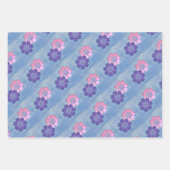 Kleurrijke Bloemen Moderne Grafische Print Inpakpapier Vel (Voorkant)