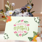 Kleurrijke Bloemen Moederdag Kaart