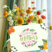 Kleurrijke Bloemen Moederdag Kaart