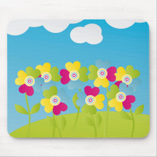Kleurrijke bloemen muismat