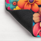 Kleurrijke  bloemen muismat (Hoek)