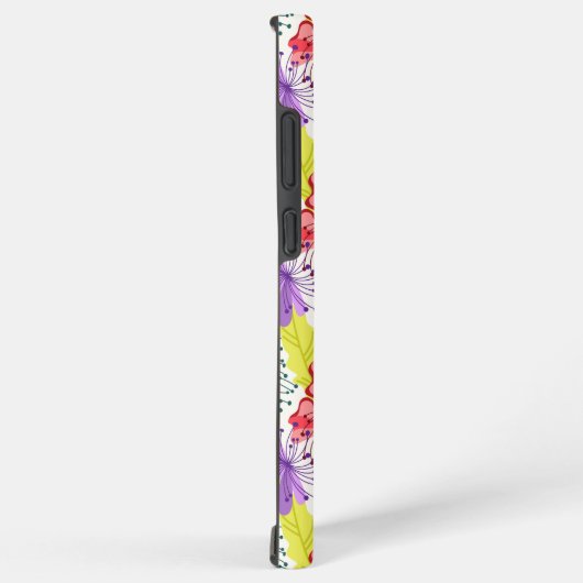 Kleurrijke bloemen naadloos patroon samsung galaxy hoesje (Rechterkant)