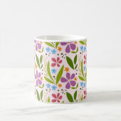 Kleurrijke Bloemen Naadloos Patroon – Spring Garde Koffiemok (Center)