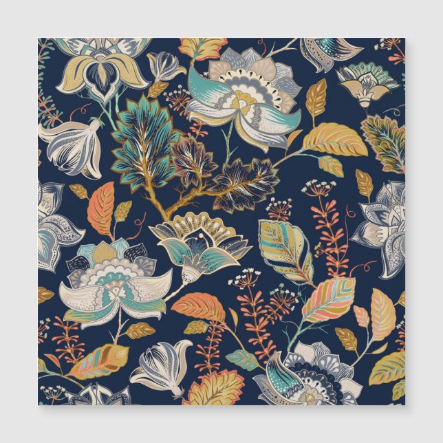 Kleurrijke bloemen: naadloze achtergrond (Voorkant)