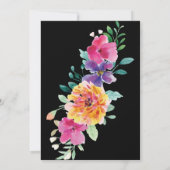 Kleurrijke Bloemen Nuestra Boda Spaanse bruiloft Kaart (Achterkant)