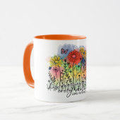 KLEURRIJKE BLOEMEN ONTWERP BIJBEL VERS MOK (Voorkant links)