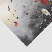 Kleurrijke Bloemen Ornament Ver. - Ontkoppeling - Tissuepapier (Detail)