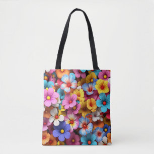 Kleurrijke Bloemen Patroon-20240 Tote Bag