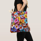 Kleurrijke  Bloemen Patroon-20240 Tote Bag (Dichtbij)