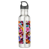 Kleurrijke  Bloemen Patroon-20240 Waterfles (Achterkant)
