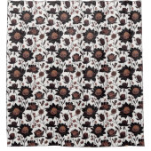 Kleurrijke bloemen patroon 23 - Douchegordijn (Voorkant)