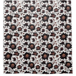 Kleurrijke bloemen patroon 23 - Douchegordijn