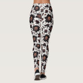 Kleurrijke bloemen patroon ontwerp 23 - Leggings (Achterkant)