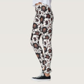 Kleurrijke bloemen patroon ontwerp 23 - Leggings (Links)