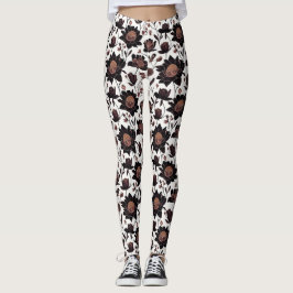 Kleurrijke bloemen patroon ontwerp 23 - Leggings