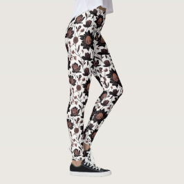 Kleurrijke bloemen patroon ontwerp 23 - Leggings