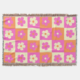 Kleurrijke Bloemen Patroon Retro BOHO Chic Deken