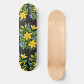 Kleurrijke bloemen persoonlijk skateboard (Voorkant)