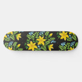 Kleurrijke bloemen persoonlijk skateboard (Horizontaal)
