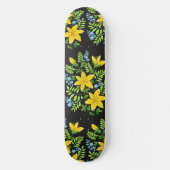 Kleurrijke bloemen persoonlijk skateboard (Voorkant)