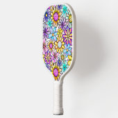 Kleurrijke Bloemen Pickleball Paddle (Links)