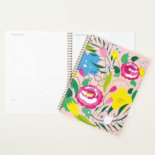 Kleurrijke bloemen. planner (Display)