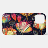 Kleurrijke Bloemen Planten  Patroon Case-Mate iPhone Case (Achterkant (horizontaal))