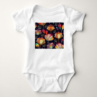 Kleurrijke Bloemen Planten Patroon Romper