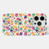Kleurrijke Bloemen & Polka Dots Case-Mate iPhone Case (Achterkant (horizontaal))