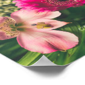 Kleurrijke bloemen poster (Hoek)