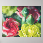 Kleurrijke bloemen poster (Voorkant)
