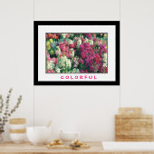 Kleurrijke Bloemen Poster (Keuken)