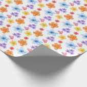 Kleurrijke Bloemen Print Inpakpapier (Hoek)