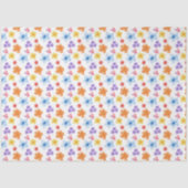 Kleurrijke Bloemen Print Tissue Papier (Voorkant)