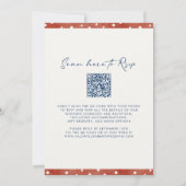 Kleurrijke Bloemen QR Code Wedding Kaart (Achterkant)