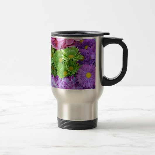 Kleurrijke bloemen reisbeker (Rechts)