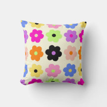 Kleurrijke bloemen Retro minimalistische Daisy pat