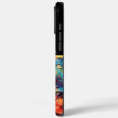 Kleurrijke bloemen rond een kruis Case-Mate iPhone case (Achterkant / Links)