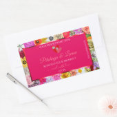 Kleurrijke bloemen Roze etiketten van het Product (Envelop)