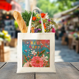 Kleurrijke Bloemen Roze Inspirerend Tote Bag