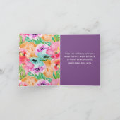 Kleurrijke Bloemen Rustieke Moderne Kraft Bedankt (Binnen)