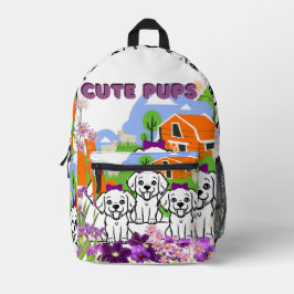 Kleurrijke Bloemen Schattigee Trendy Terug naar Sc Bedrukte Rugzak