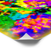 Kleurrijke bloemen schilderen. Bestel nu Perfect Poster (Hoek)