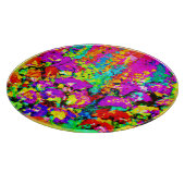 Kleurrijke bloemen schilderen. Bestel nu Snijplank (Hoek)