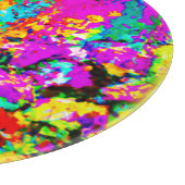 Kleurrijke bloemen schilderen. Bestel nu Snijplank (Hoek)