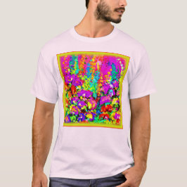 Kleurrijke bloemen schilderen. Bestel nu T-shirt