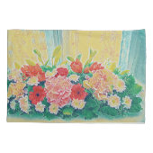 Kleurrijke bloemen schilderij kussensloop (Achterkant)