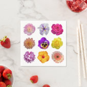 Kleurrijke bloemen servet (Insitu)